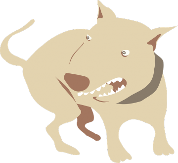 perro agresivo